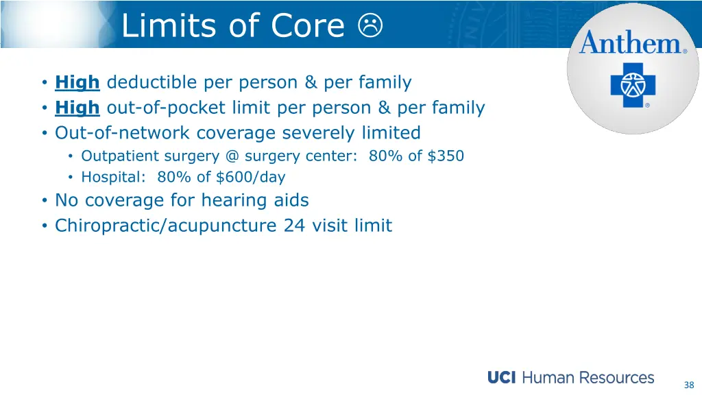 limits of core