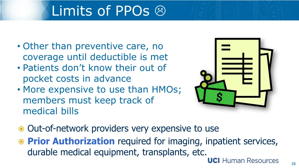 limits of ppos