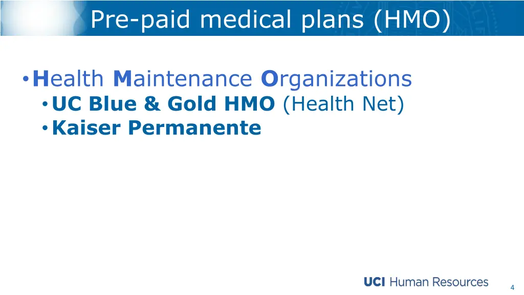 pre paid medical plans hmo