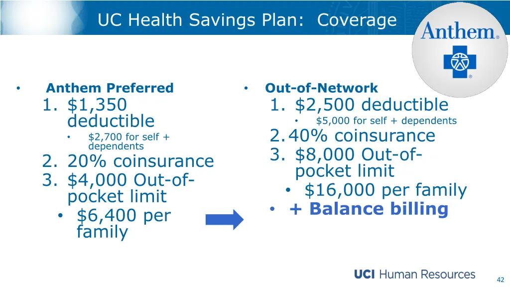 uc health savings plan coverage