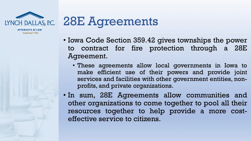 28e agreements