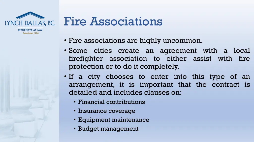 fire associations