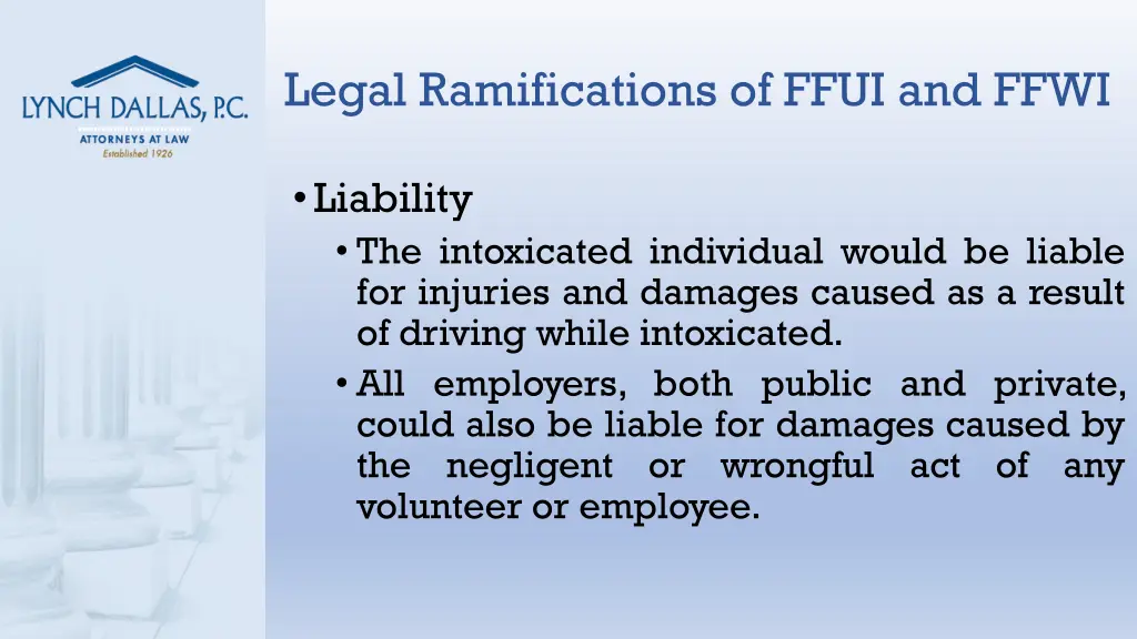 legal ramifications of ffui and ffwi 2