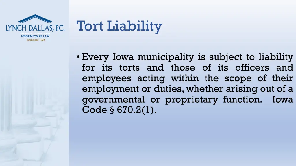 tort liability