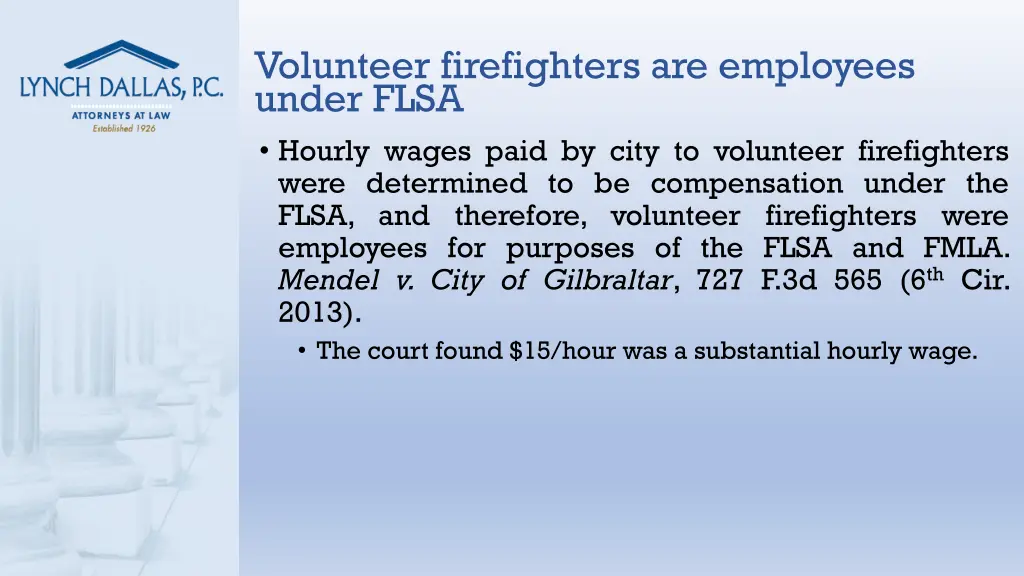 volunteer firefighters are employees under flsa