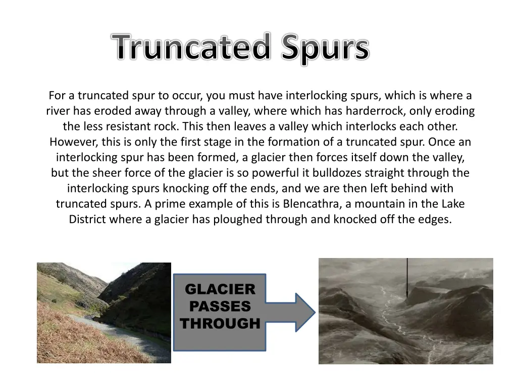 truncated spurs