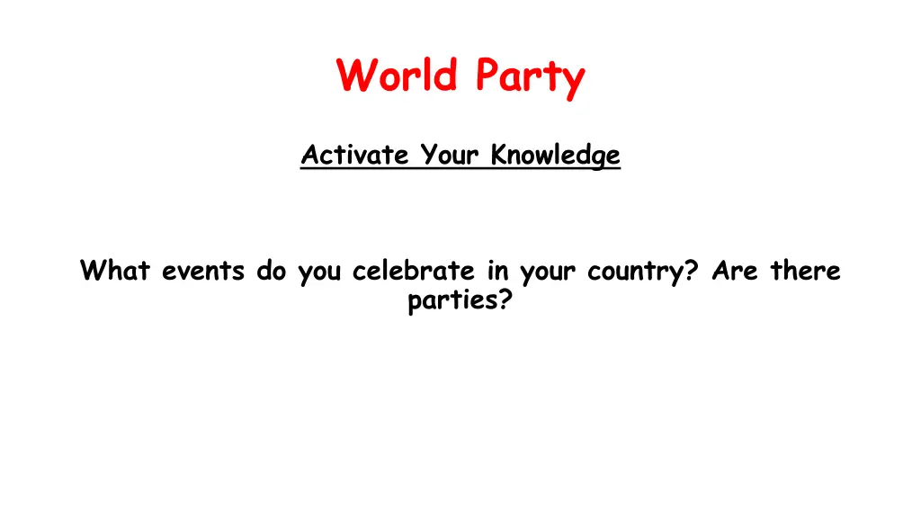 world party