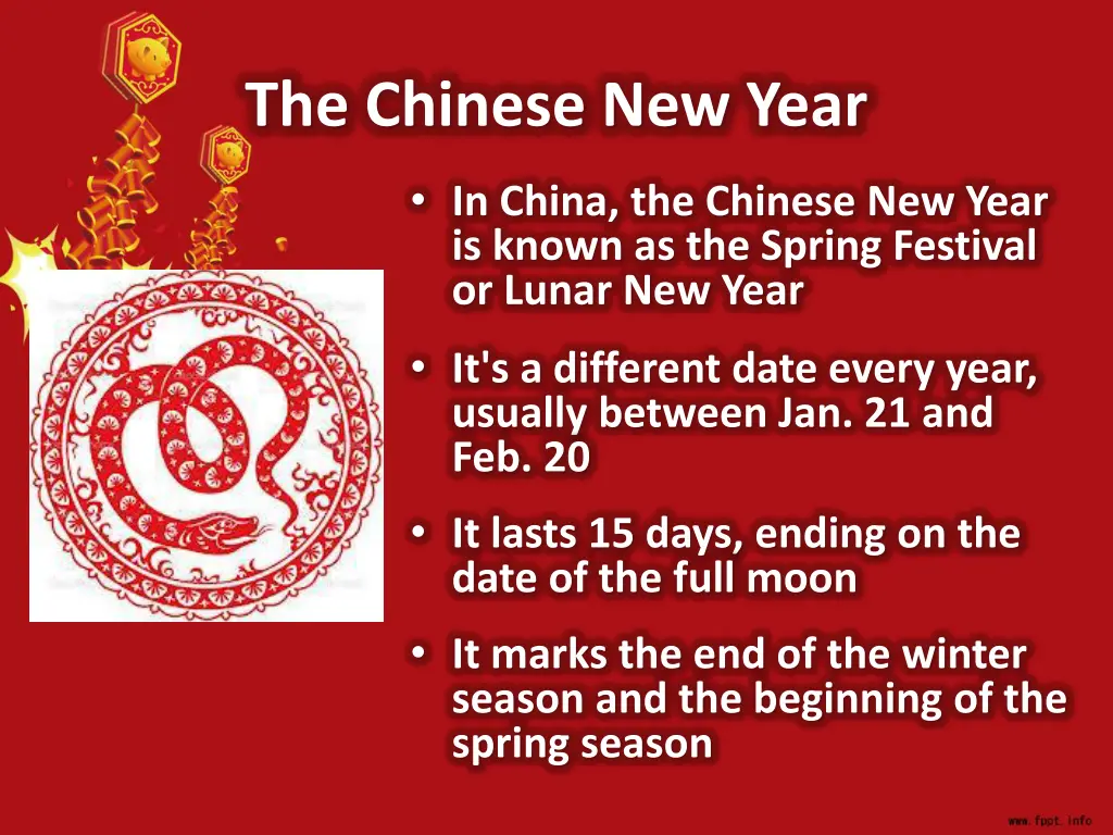 the chinese new year