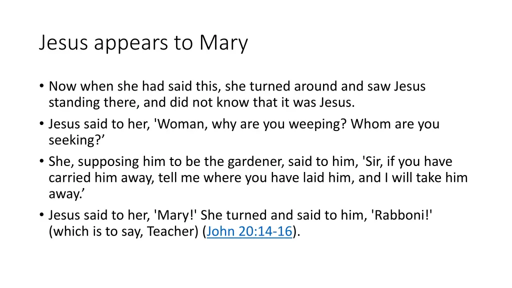 jesus appears to mary