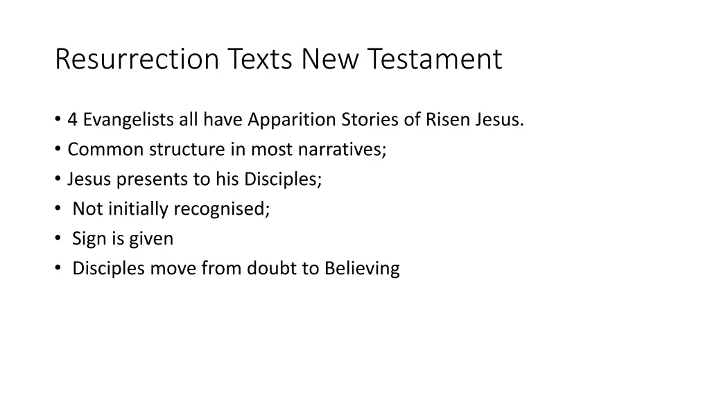 resurrection texts new testament