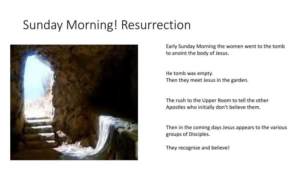 sunday morning resurrection