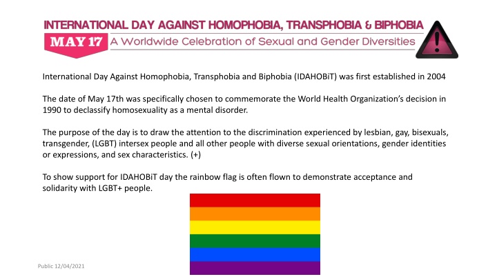 international day against homophobia transphobia