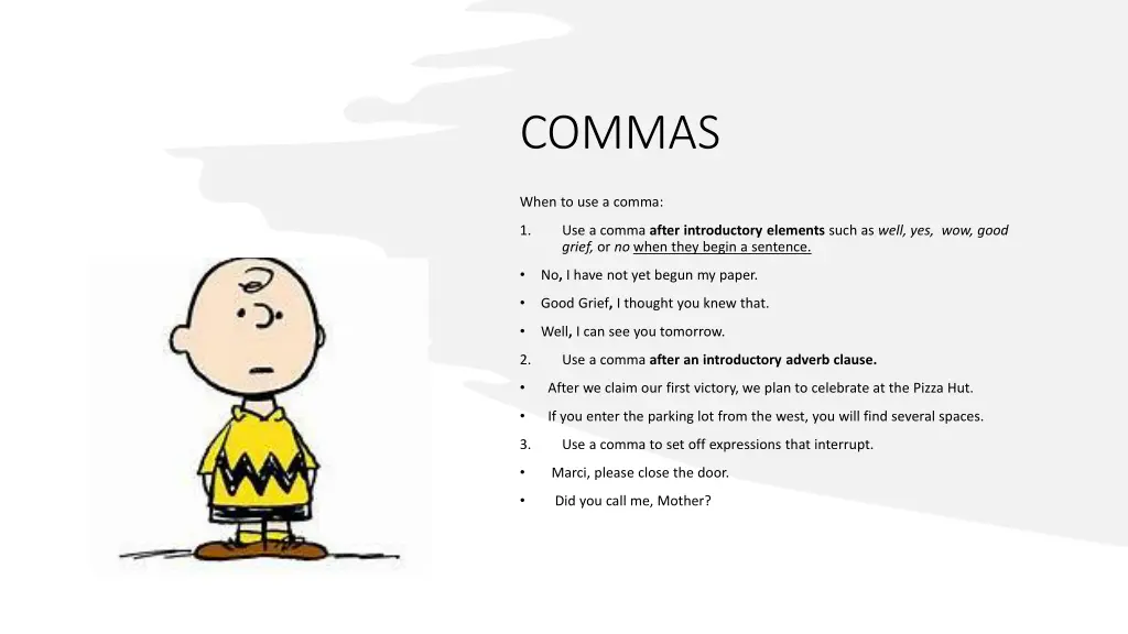 commas