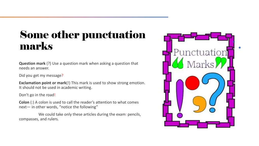 some other punctuation marks