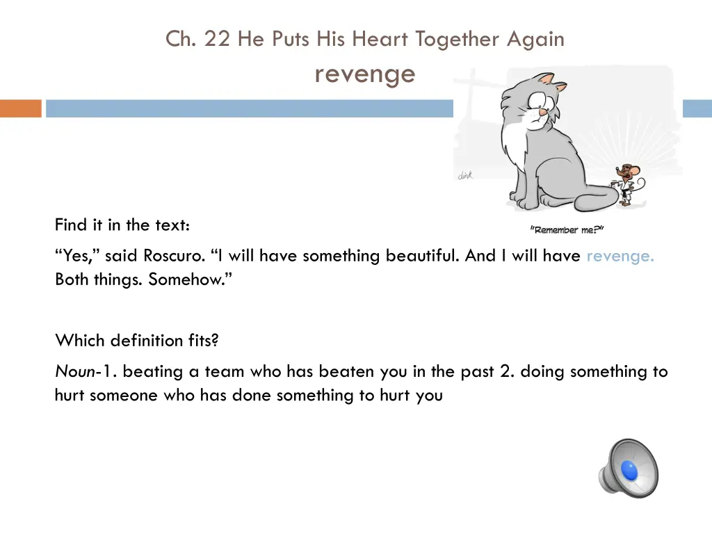 ch 22 he puts his heart together again revenge