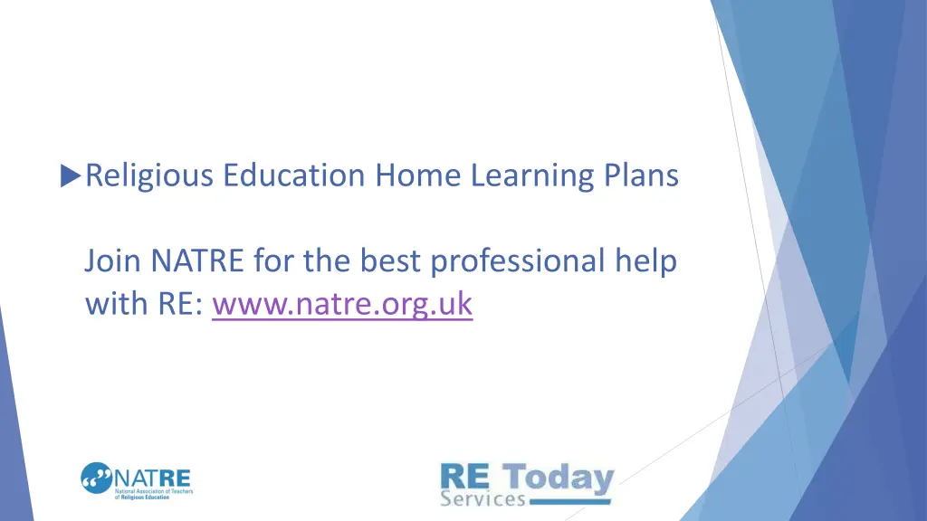 religious education home learning plans