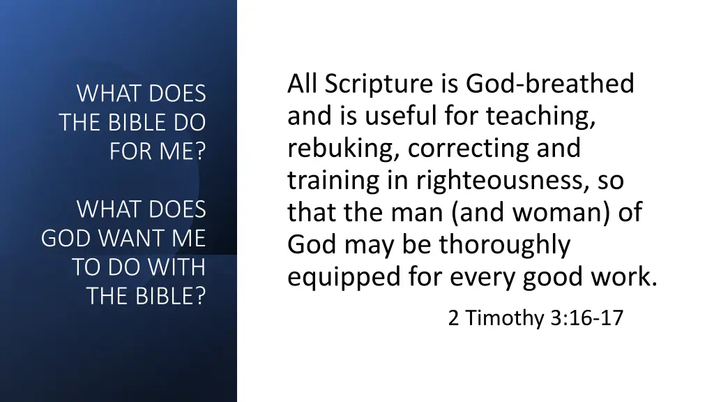 all scripture is god breathed and is useful