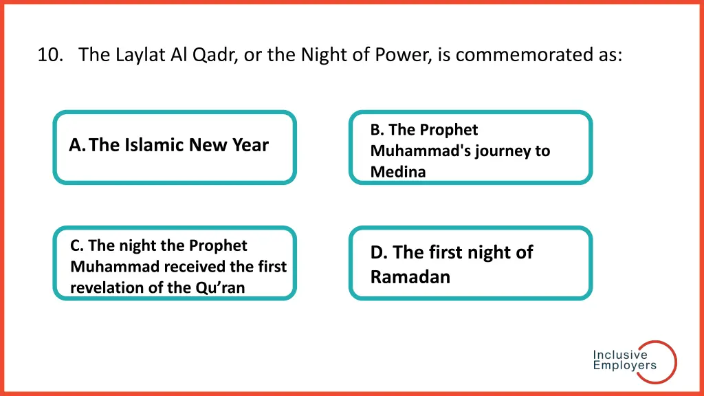 10 the laylat al qadr or the night of power