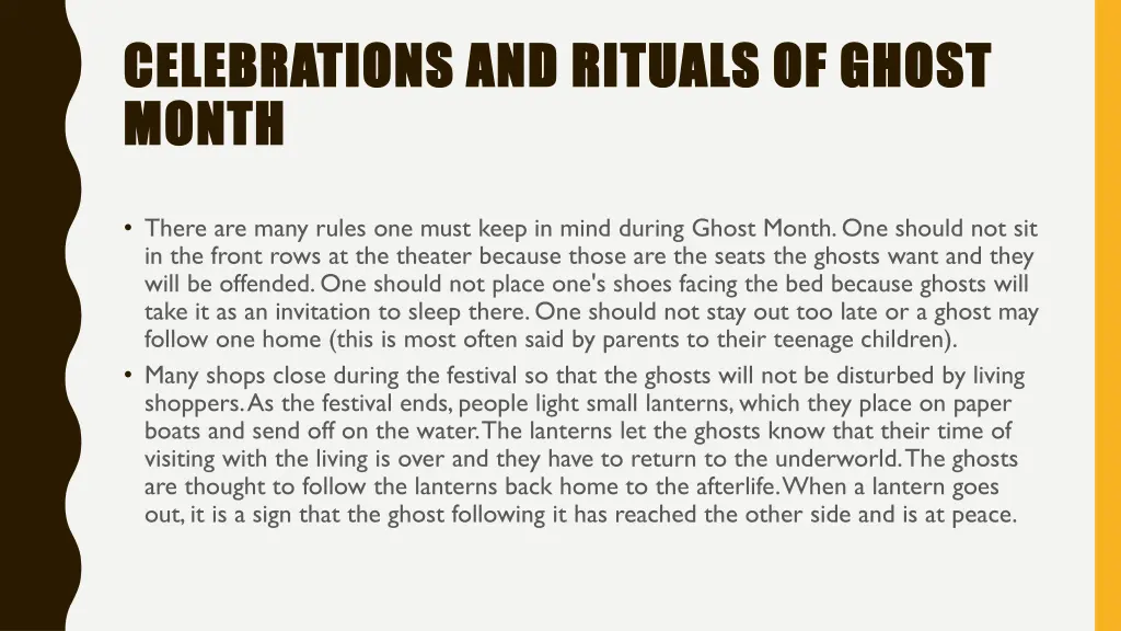 celebrations and rituals of ghost celebrations