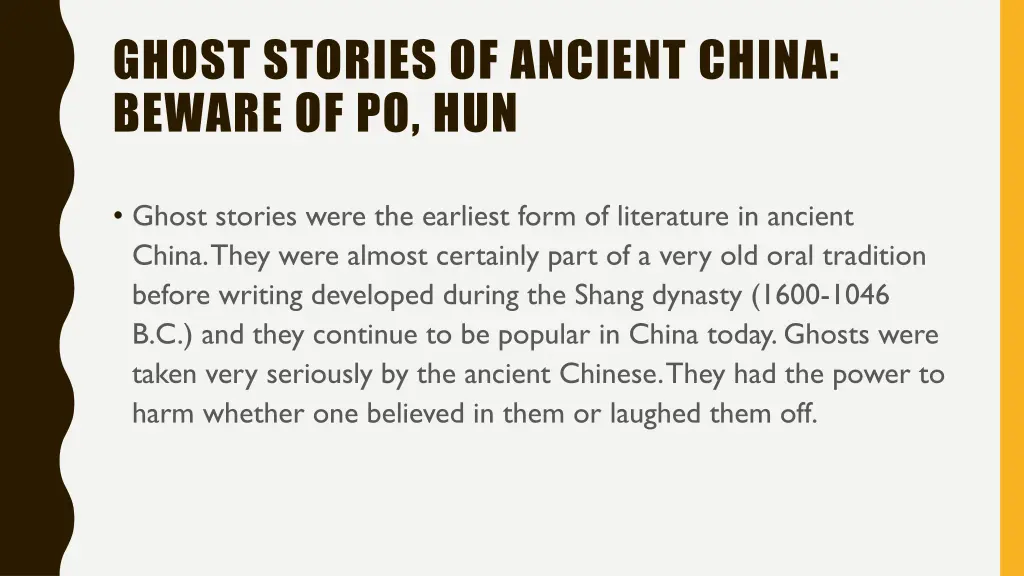 ghost stories of ancient china beware of po hun