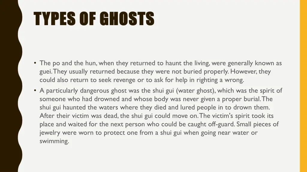 types of ghosts types of ghosts