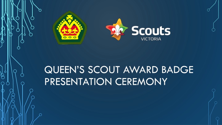 queen s scout award badge presentation ceremony