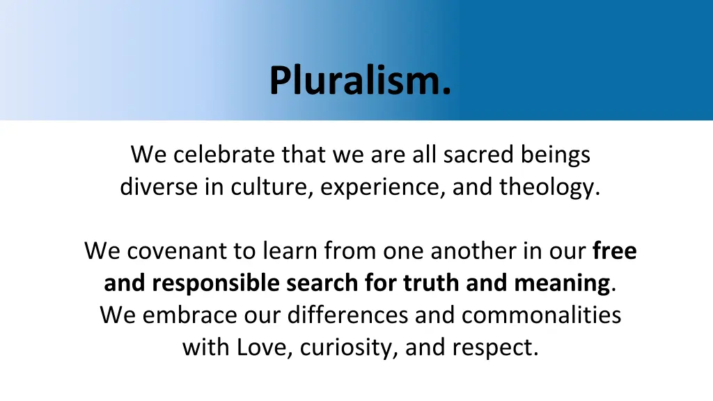 pluralism