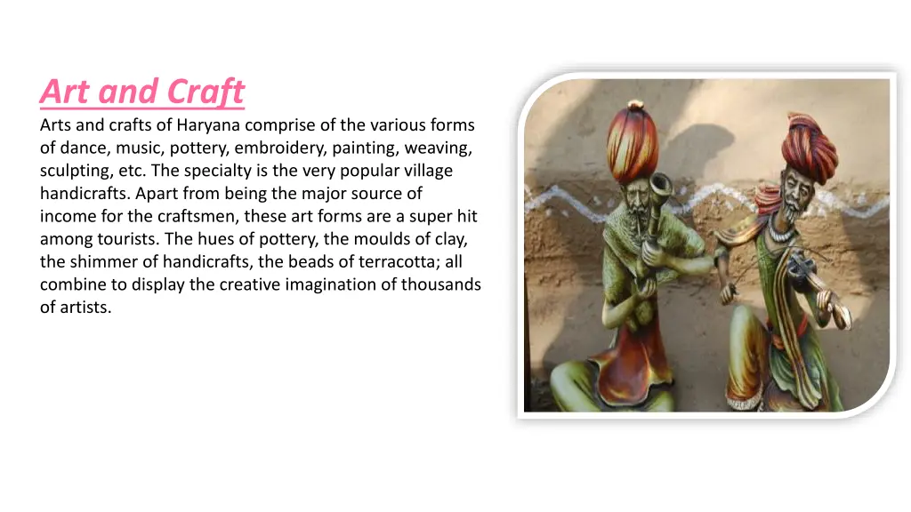 art and craft arts and crafts of haryana comprise