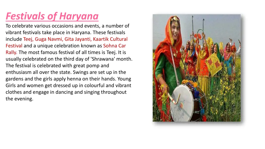 festivals of haryana to celebrate various