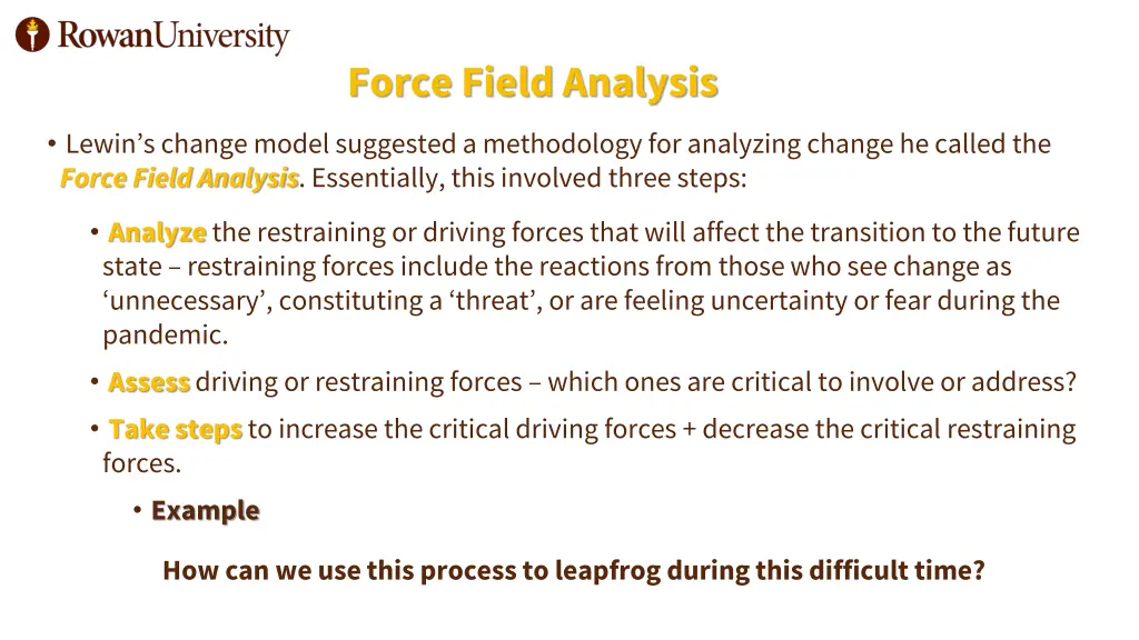 force field analysis