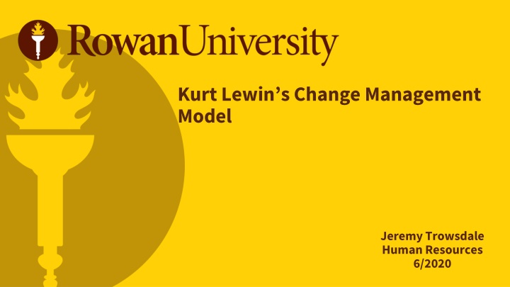 kurt lewin s change management model