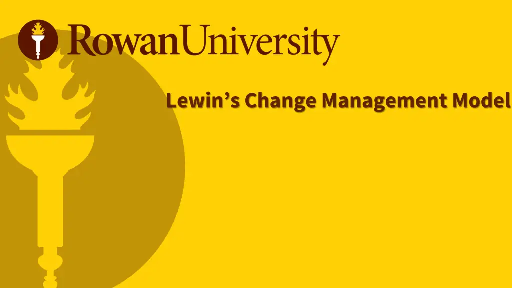 lewin s change management model