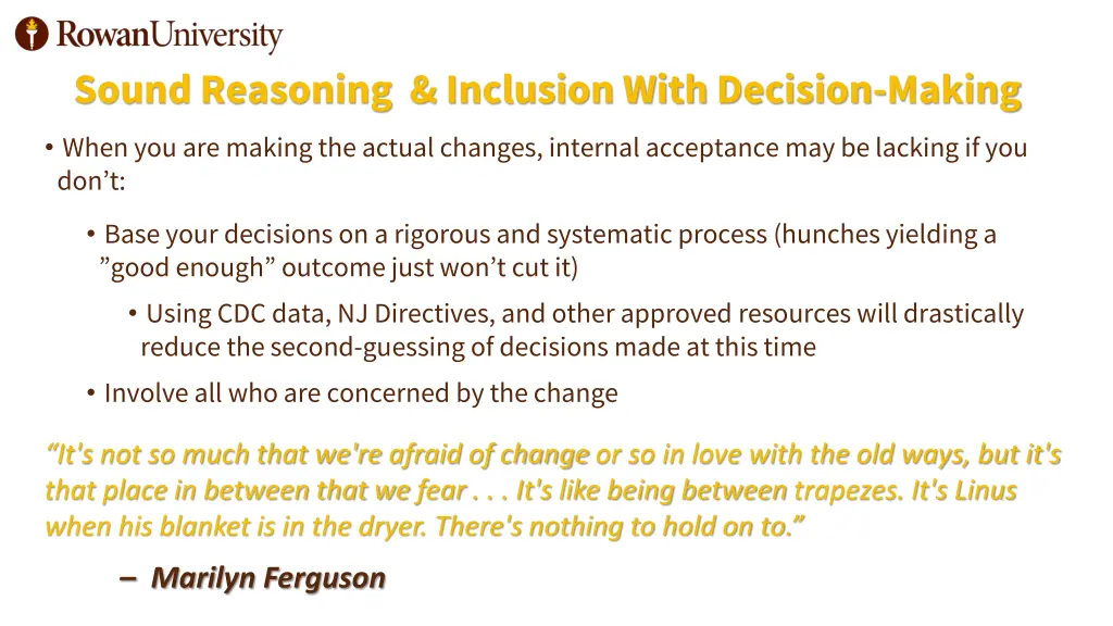 sound reasoning inclusion with decision making