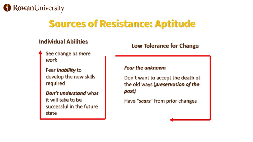 sources of resistance aptitude