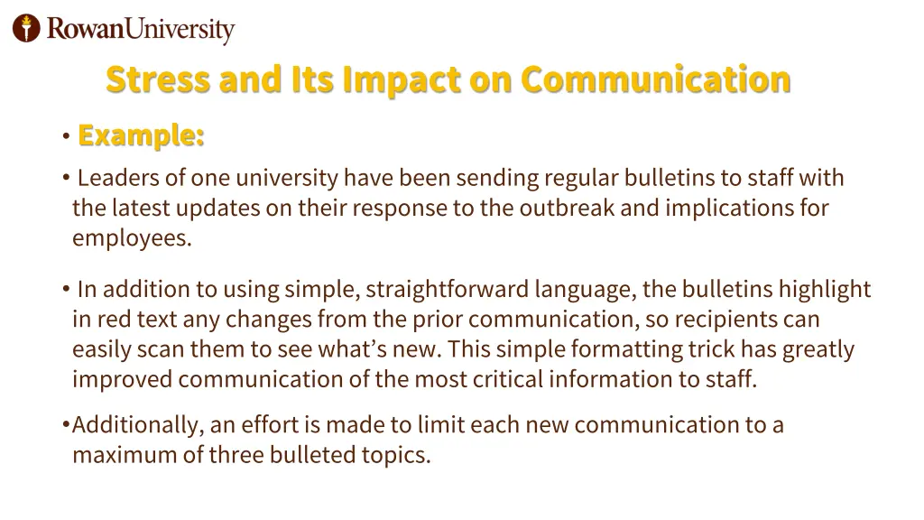 stress and its impact on communication