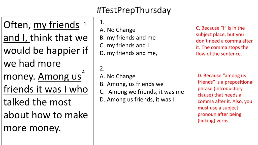 testprepthursday 7