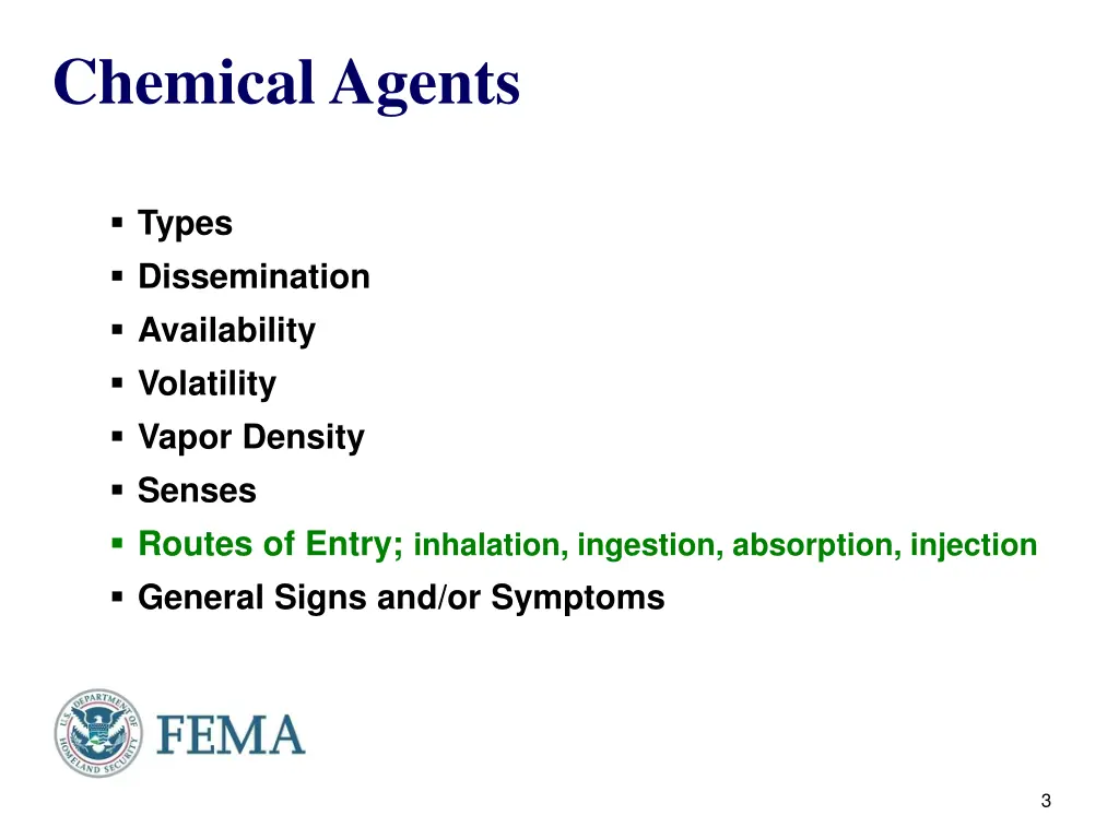 chemical agents