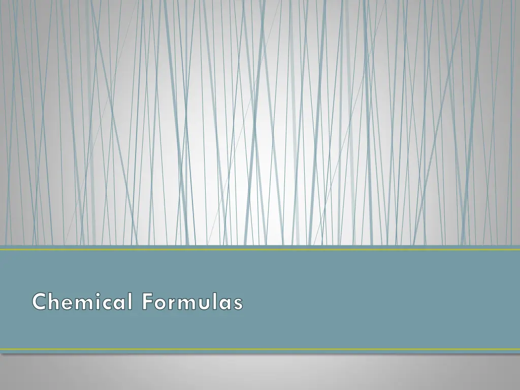 chemical formulas 1