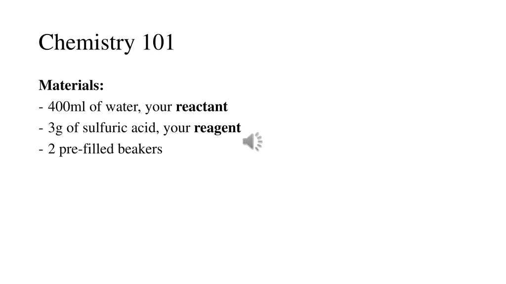 chemistry 101 2