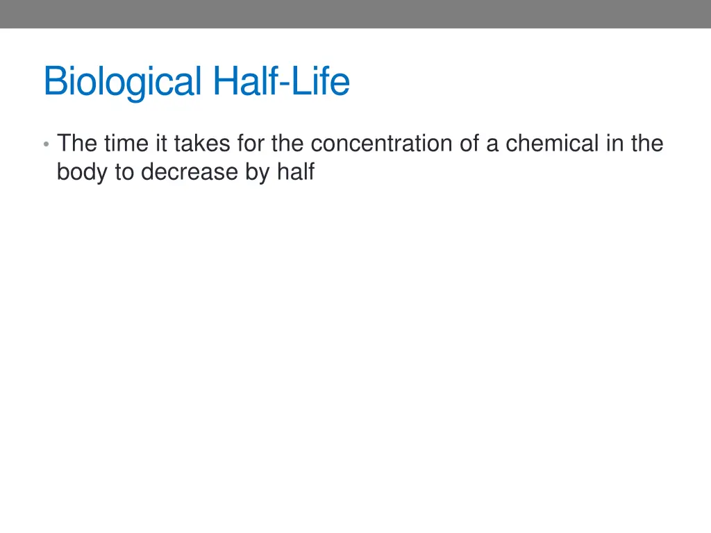 biological half life