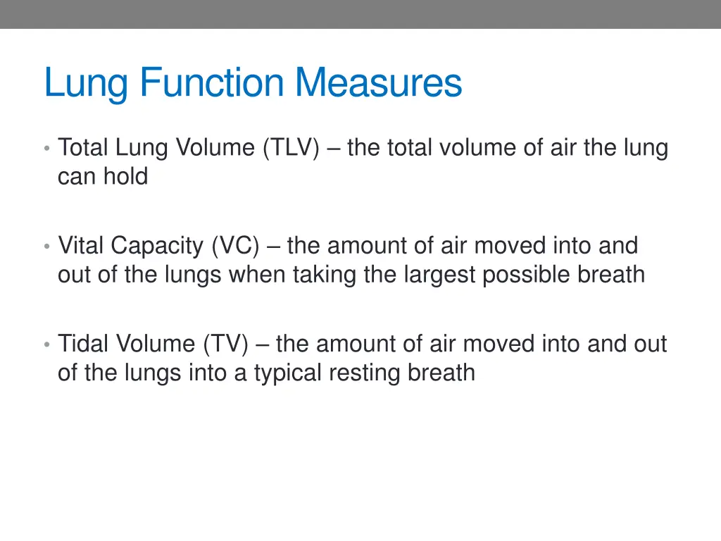 lung function measures