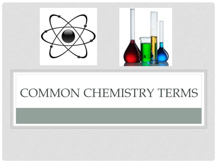 common chemistry terms