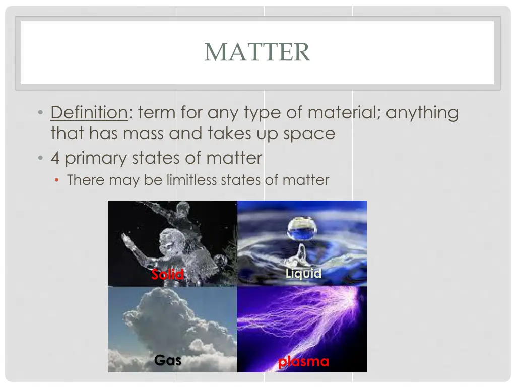 matter