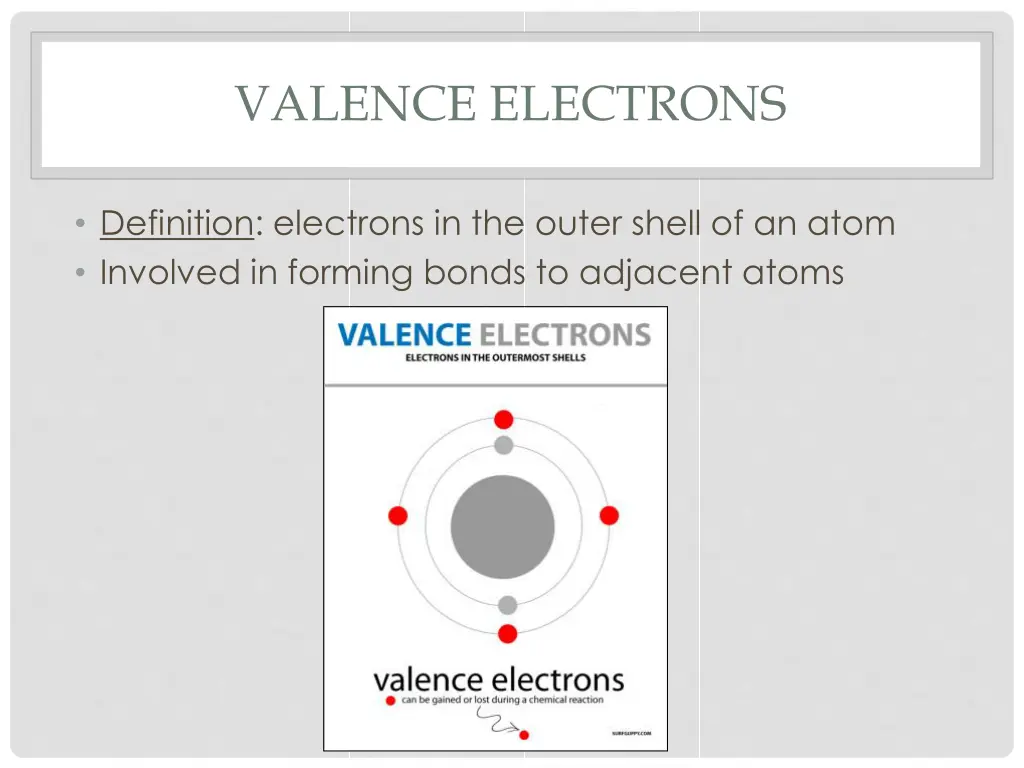 valence electrons