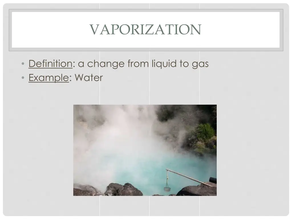 vaporization