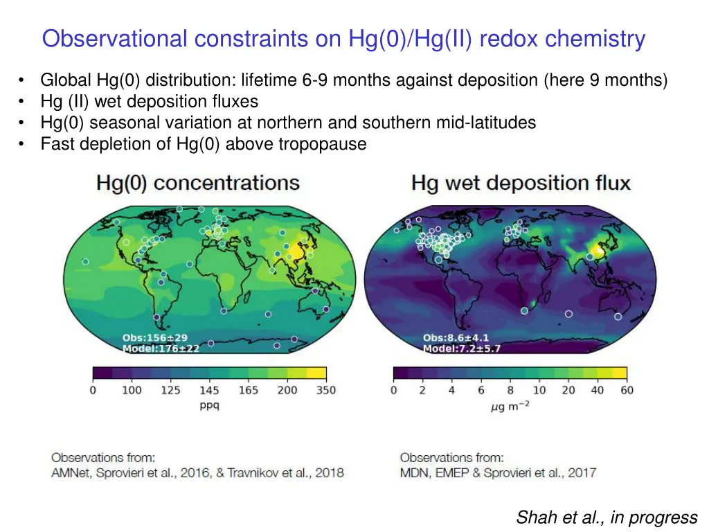 observational constraints on hg 0 hg ii redox