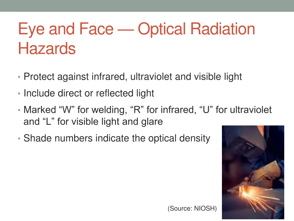 eye and face optical radiation hazards