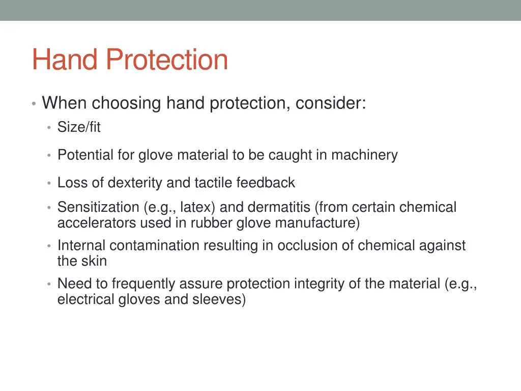 hand protection 1