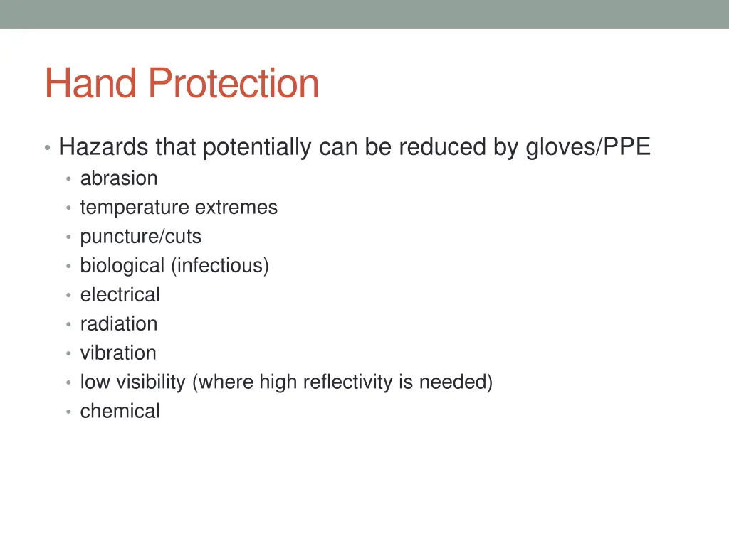 hand protection