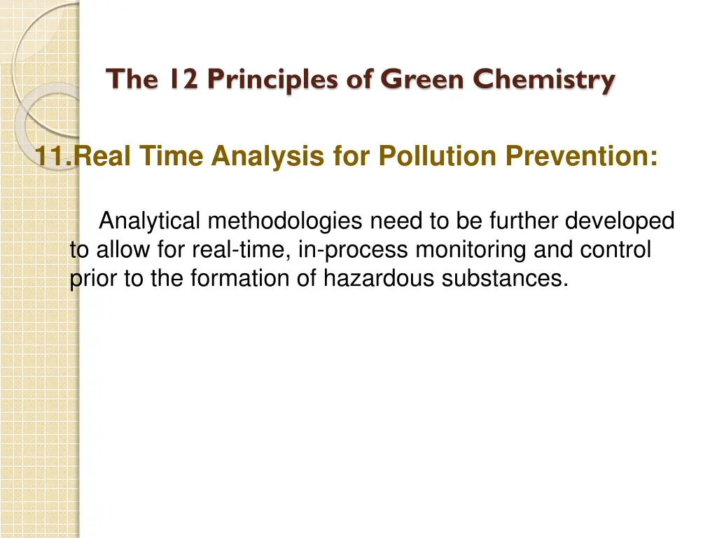 the 12 principles of green chemistry 10